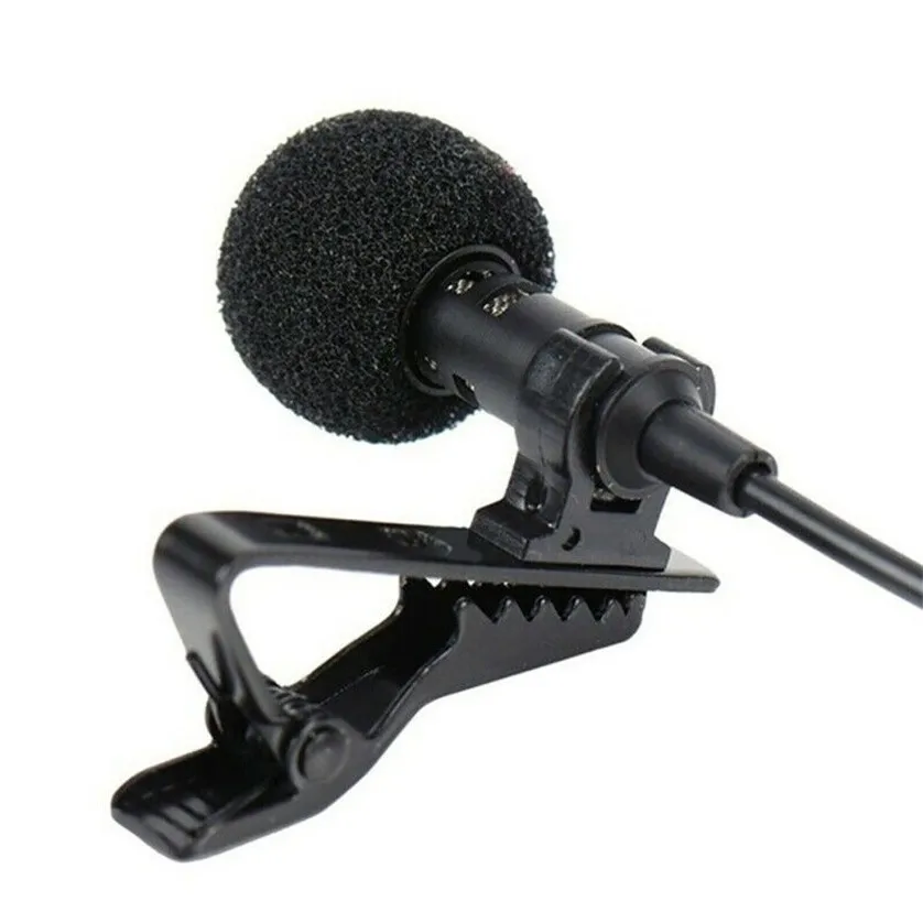 Professional For IOS Android Mobile Phone Portable Mini Stereo HiFi Sound Quality Condenser Microphone Clip Lapel Mic