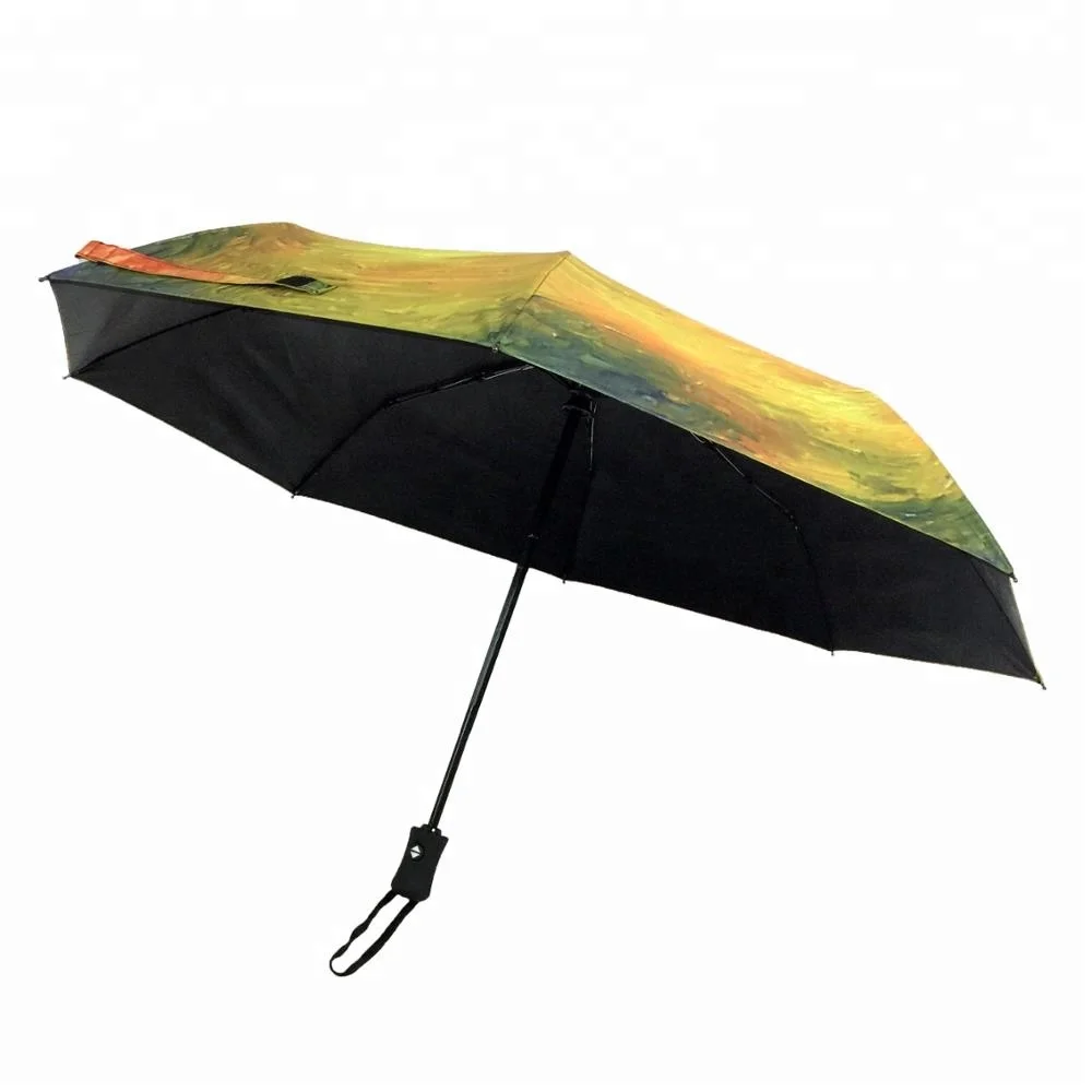 Wholesale Cheap Custom Print UV Protective Automatic Promotion Folding Sun Umbrella