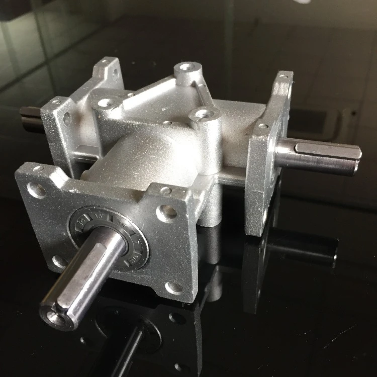 Big Torque Transmission Aluminum House 3 Shafts Gearbox
