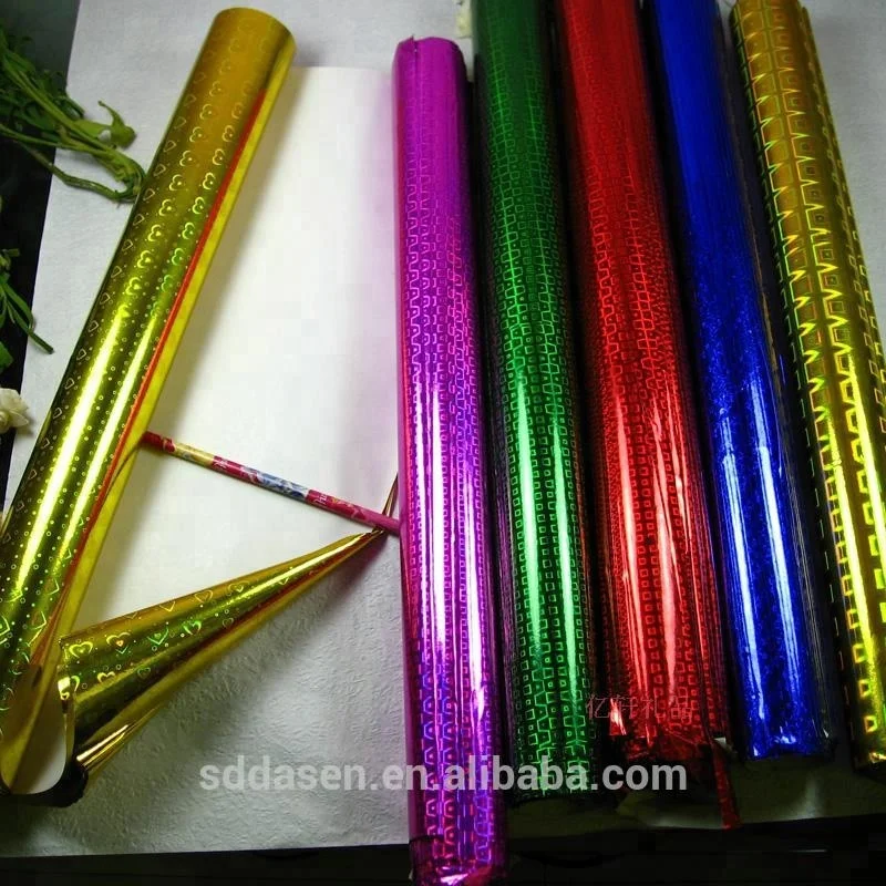 
PET hologram laser metallized plastic paper 