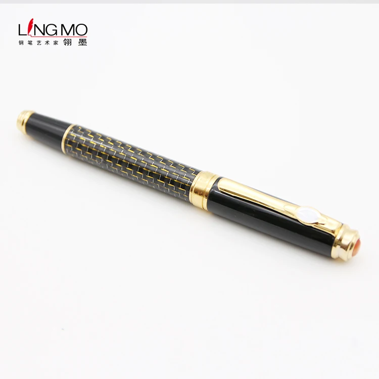 Made in china products office pen promotional golden metal roller pen
