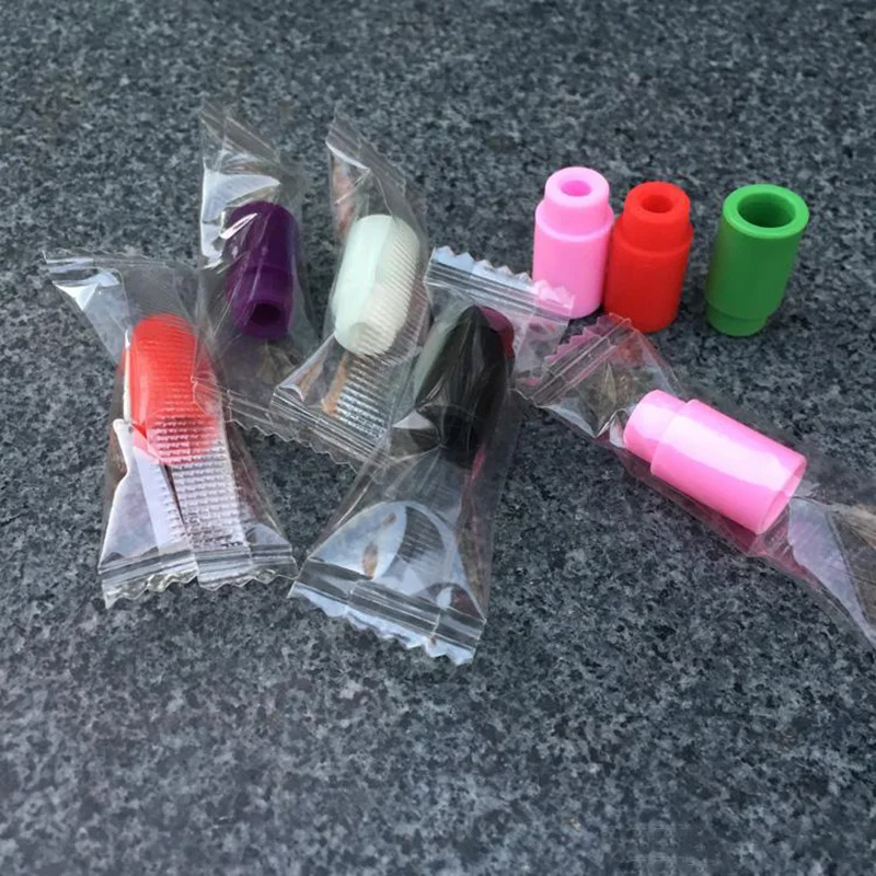 
Individually Wrapped 510 Disposable Silicone Drip Tips For Vape Carts 