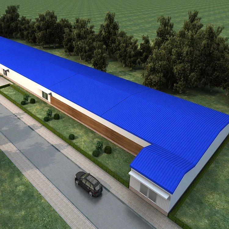 Light steel prefab poultry barns poultry slaughter house galvanized
