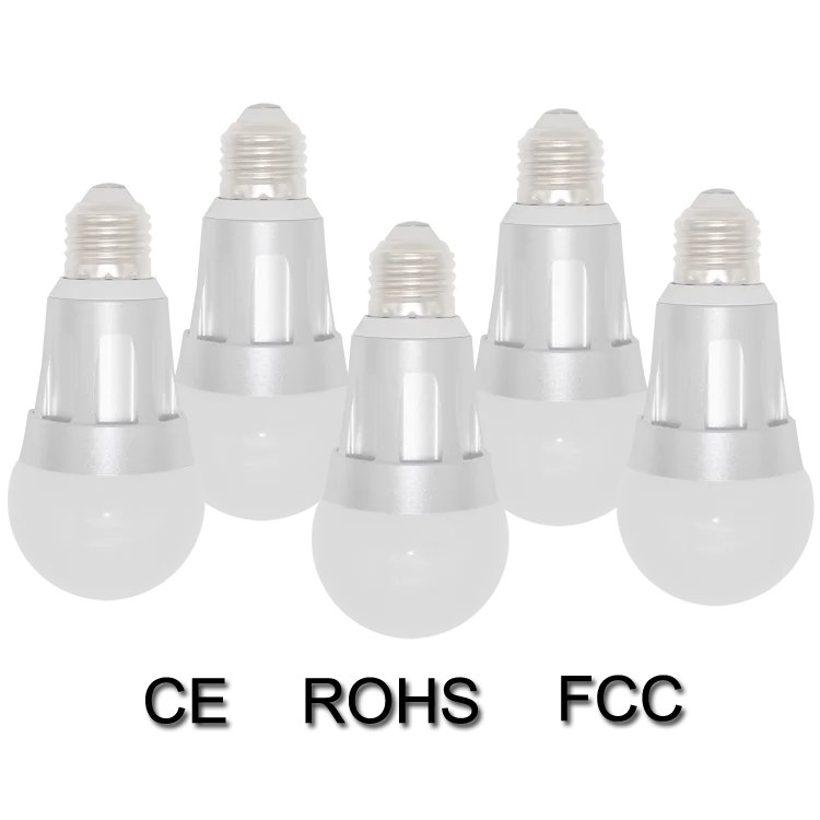 
Wifi Remote Control Alexa 2.4G Dimmable 7W RGB Color light Change Smart wifi Bulb 