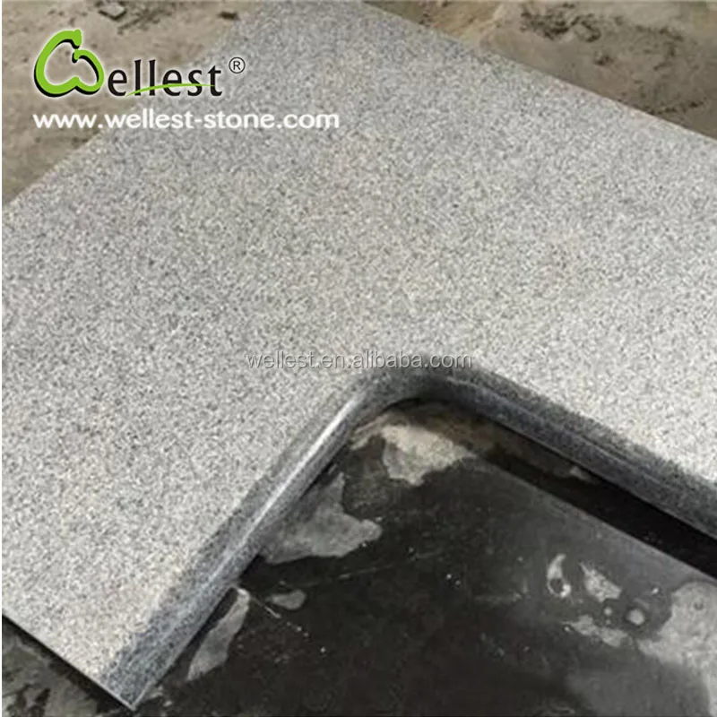 
flamed G654 sesame black granite swimming pool border tile with round edge Arc coping tile 