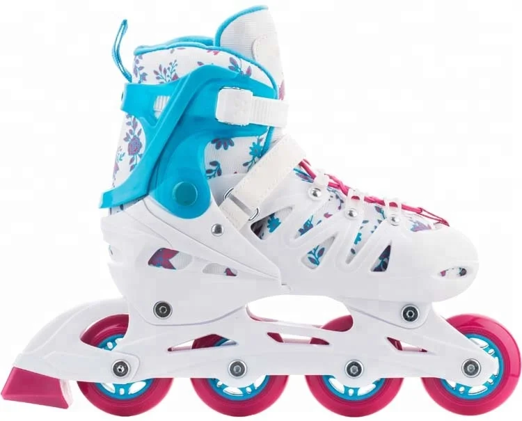 Adjustable roller inline skate shoe for kids