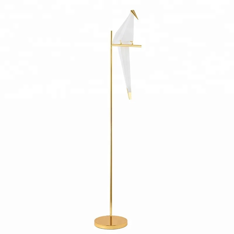 Nordic fashion personality art paper cranes birds adornment floor lamps