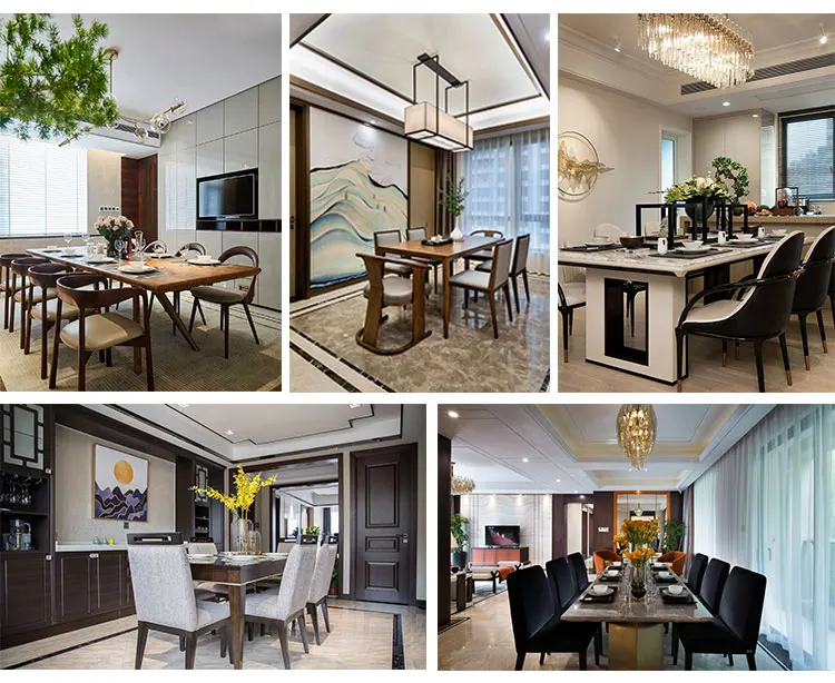 custom restaurant dining set, round dining table set modern