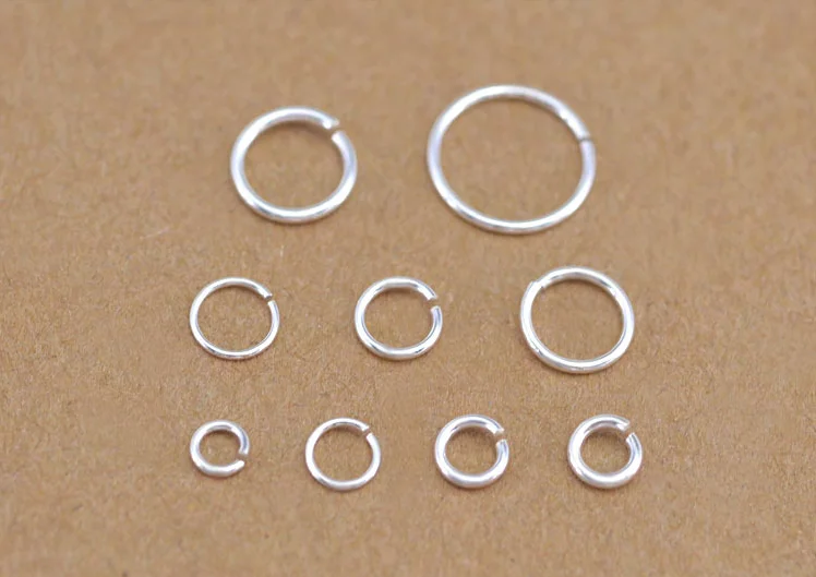 JSA0135 Silver Finding High Quality Cheap Prices Sterling Silver Open Close Jump Rings for Jewelry Making