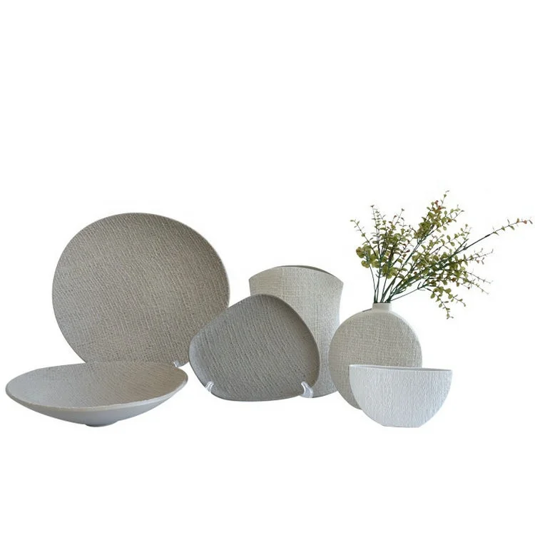 Optional size cheap wholesale wedding  decoration ceramic dinner plates for weddings