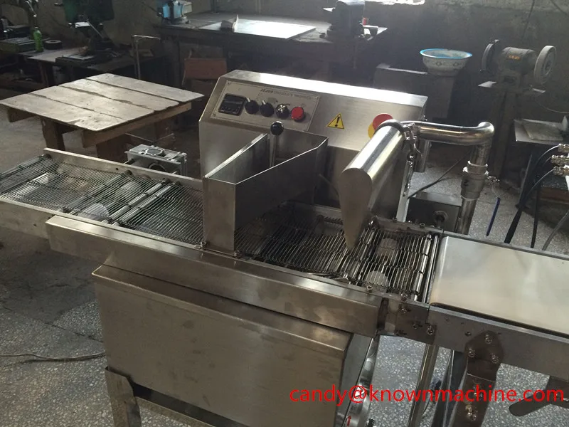 
15kg Capacity Chocolate Coating Machine Mini Food Grade Chocolate Enrobing Machine for Sale Europe 