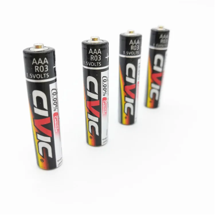 factory directly  zinc carbon aaa um4 r03 size aaa 1.5 v battery