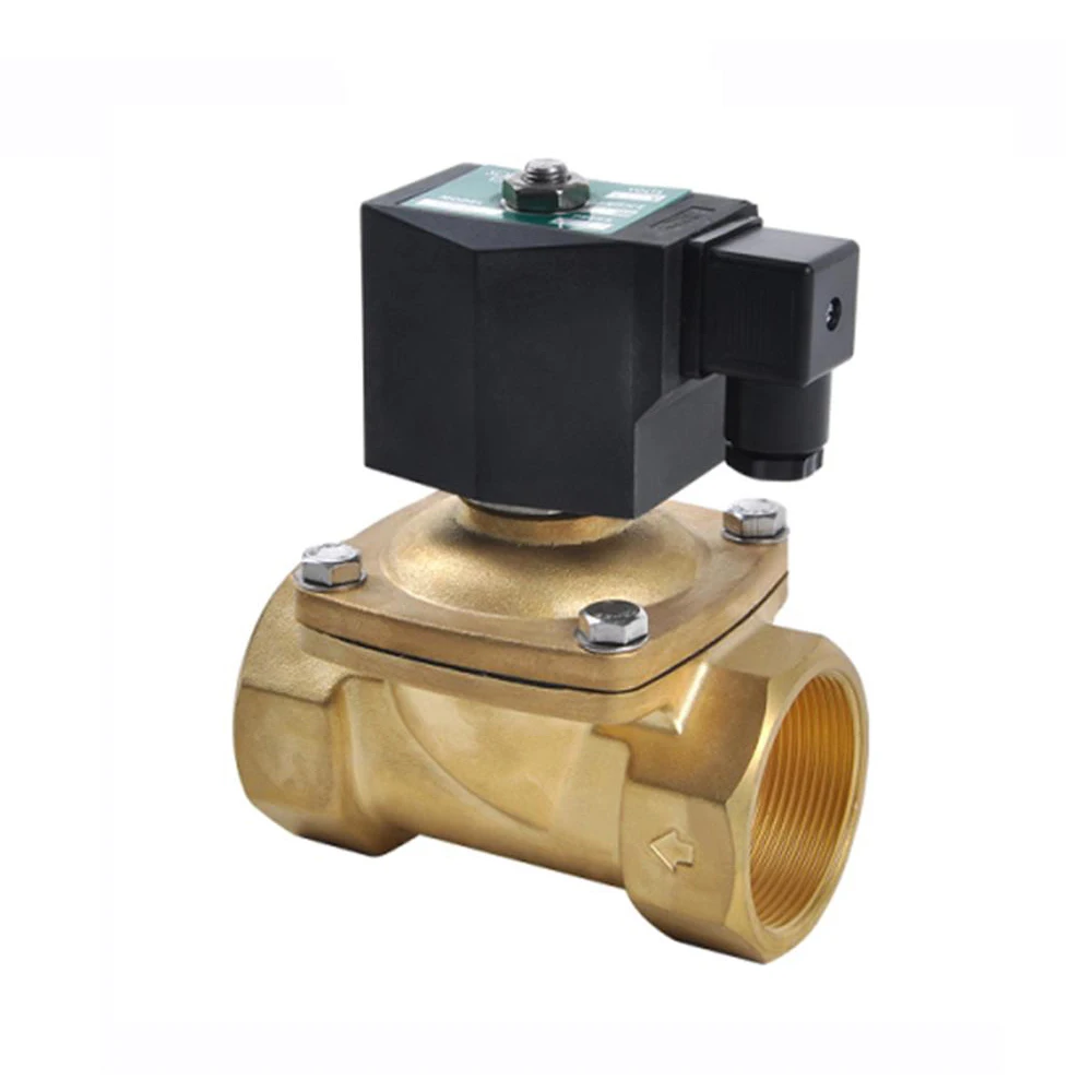 COVNA DN25 1 inch 2 Way 12 Volt Normally Closed Diaphragm Brass Solenoid Air Valve