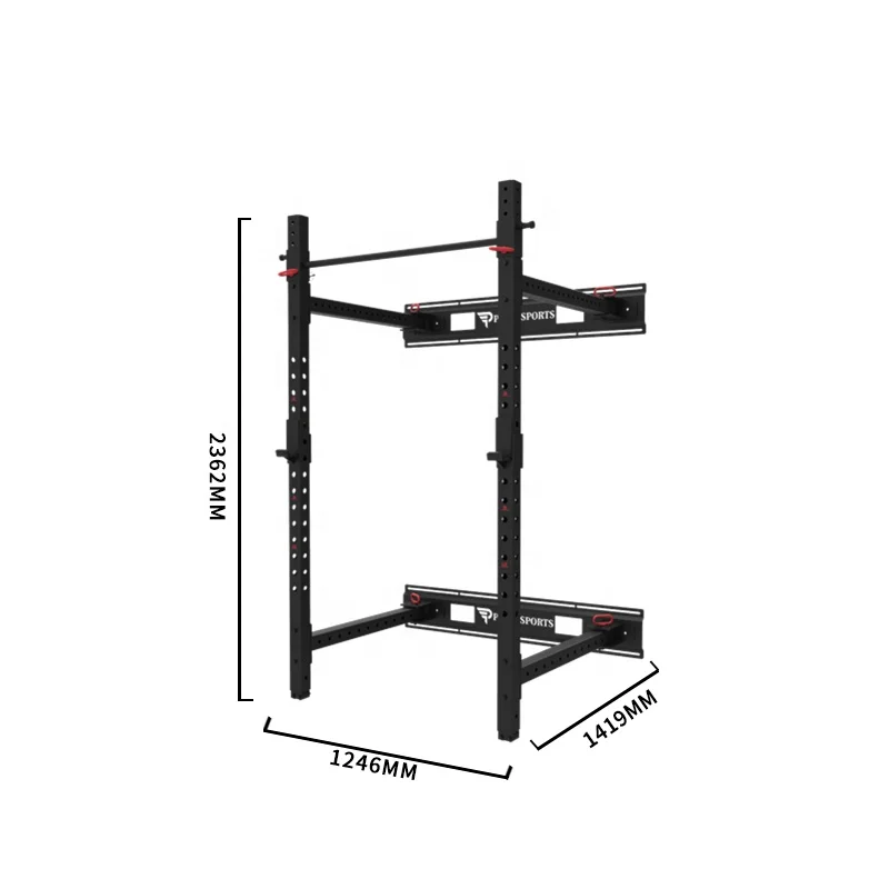 Прямая Заводская поддержка, вспомогательное оборудование для тренажерного зала, складная стойка для половины приседаний