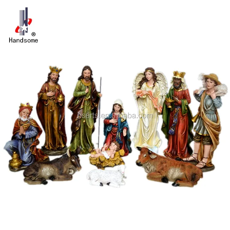 8 Inch Child and Baby Nativity Gift Set Christmas Figures