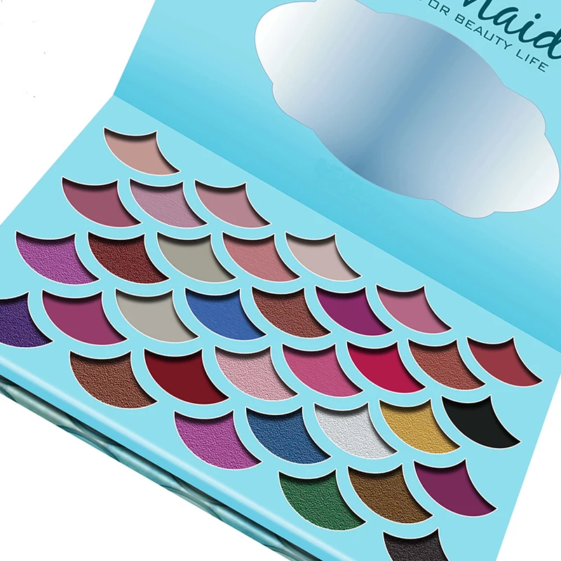 
Christmas New Fish-scale pattern Eyeshadow Palette Case Manufacturer Private label Cosmetics Makeup Eye shadow Vendor 