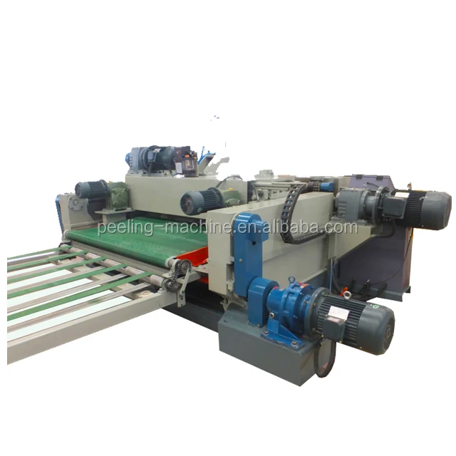 4 feet /5 feet/8feet/10 feet peeling and cutting together wood veneer making machine/veneer rotary cutting machine