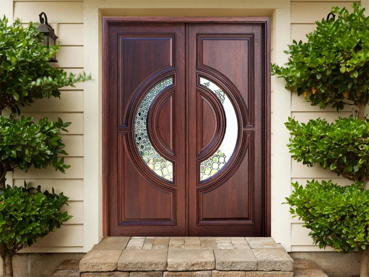 Main door glass vision design great quality used exterior french doors for sale