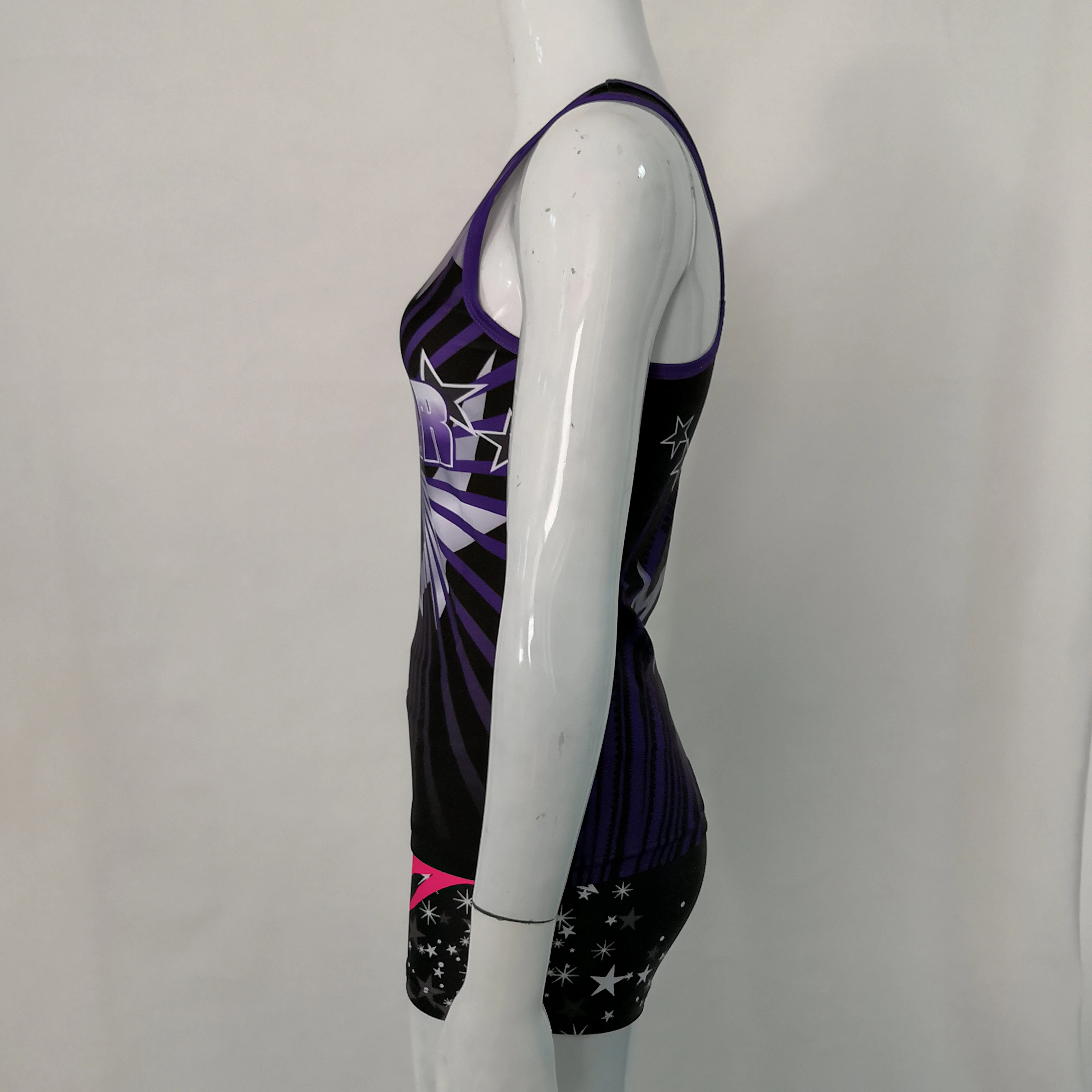 Эластичный тренировочный Лирический танцевальный костюм для