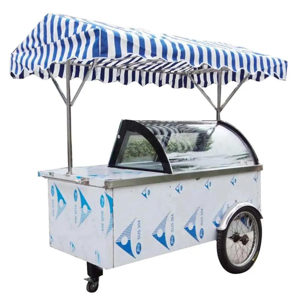 Итальянский Gelato велосипед мороженое уличный мобильный шкаф для мороженого морозильные камеры торговый автомат