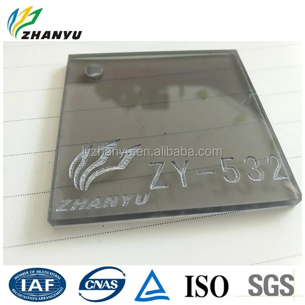 China supplier acrylic clear uv resistant finishing material plastic sheet number 532