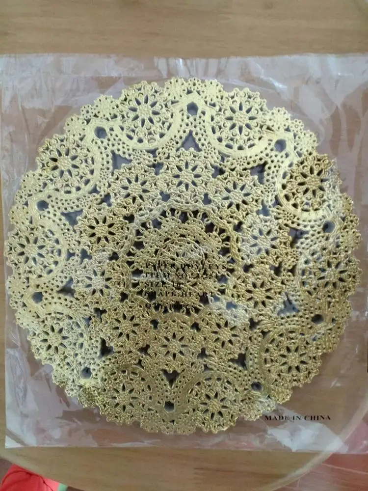 round paper lace doilies paper tray mat