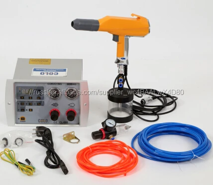 Высокого давления электростатического порошкового покрытия пистолет с блоками управления