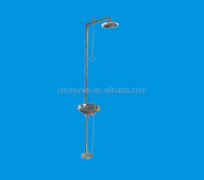 Заводская цена, аварийная безопасная душевая и глазная мойка с педалью и сертификатом ISO9000