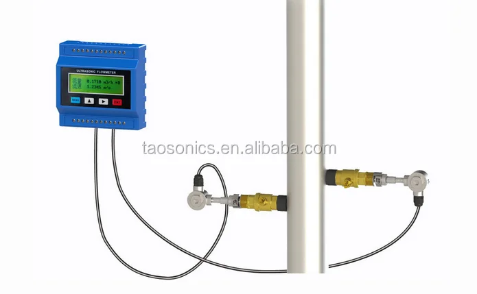 Low Cost Plastic Mini Ultrasonic Water Flow Meter for Liquid Measurement Measuring
