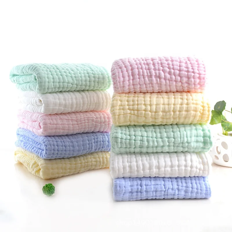 6 Layer Muslin Cotton Dual Warm Baby Blanket and Bath Towel Muslin Baby Swaddle Receiving Blanket Flannel Fabric CLASSIC Adults