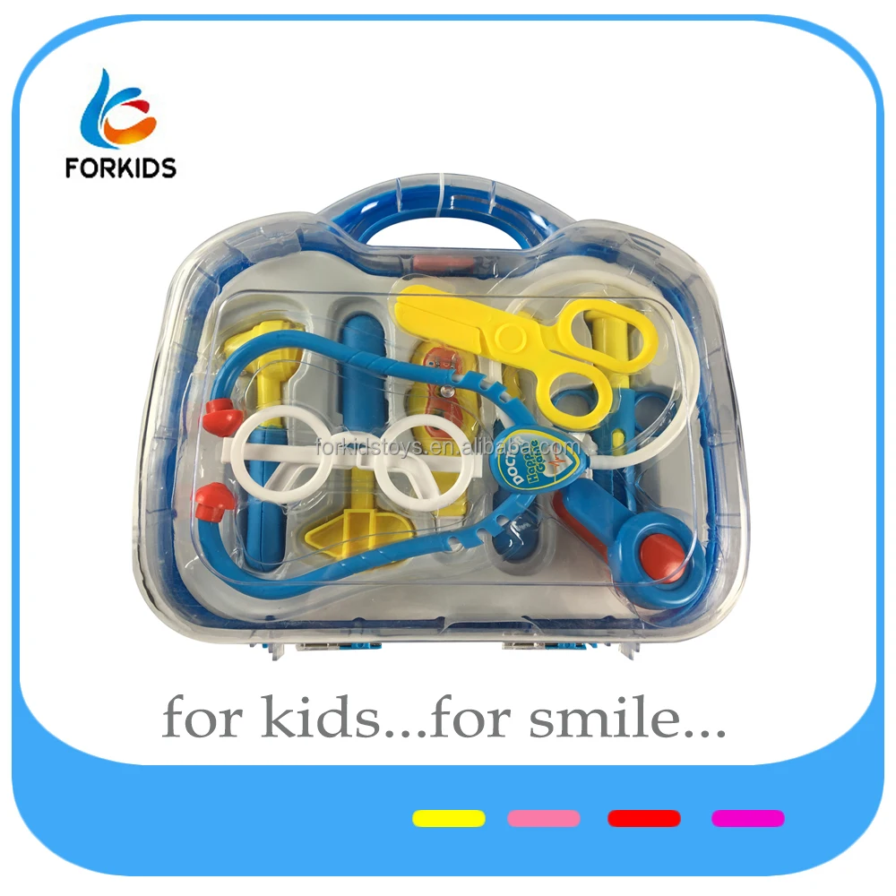 Funny hospital family doctor play set toys,plastic kids doctor kit for pretend and play game