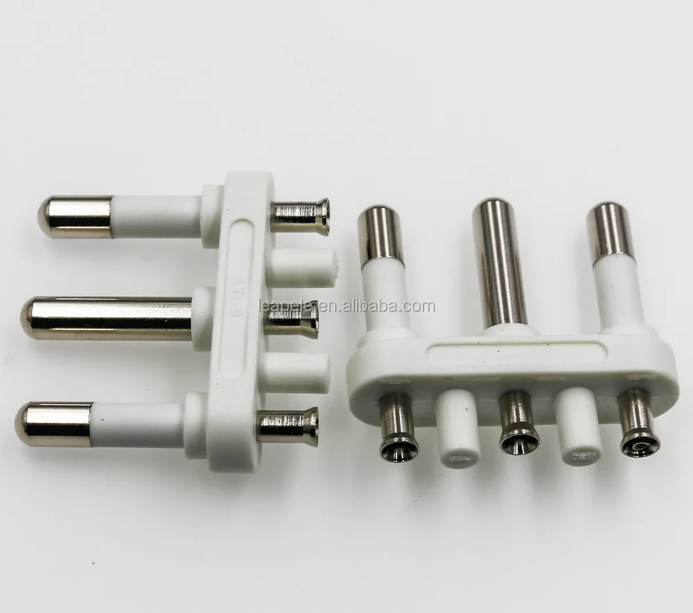 LPI-01 italy plug insert 5.0MM 16A 3-pin,3-pole,3-prong Semi-insulated for adapter