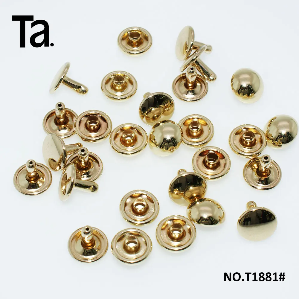 High-Quality Hardware Accessories Metal double round head rivets with button