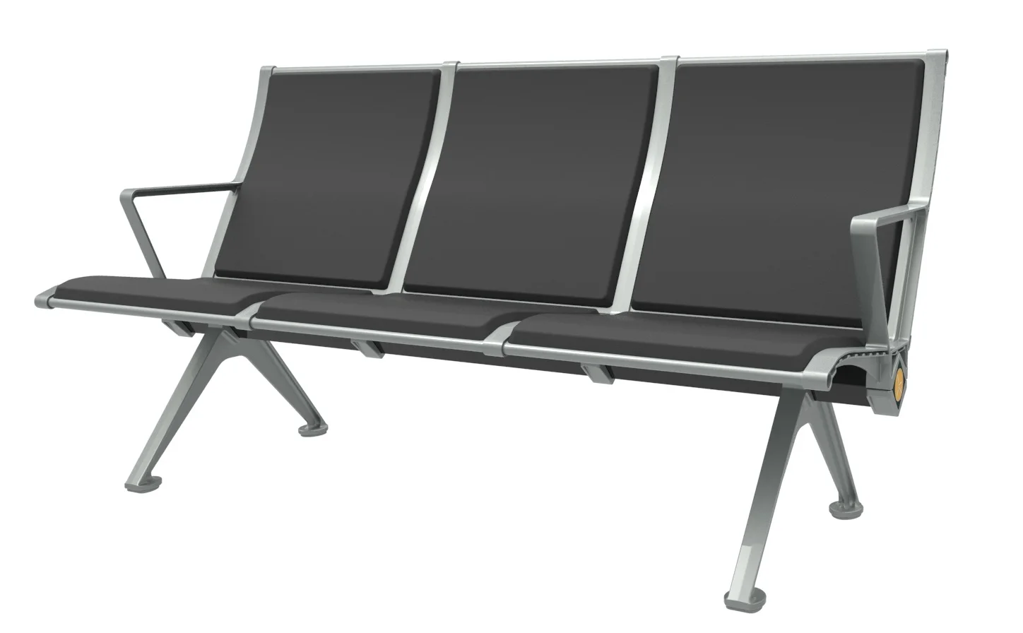 
Stainless steel airport waiting chairs 3 seater waiting bench chair for hospital 