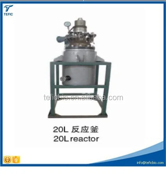 20L reactor with heat transter of heating 316 stainless steel high pressure agitator mixing reactor