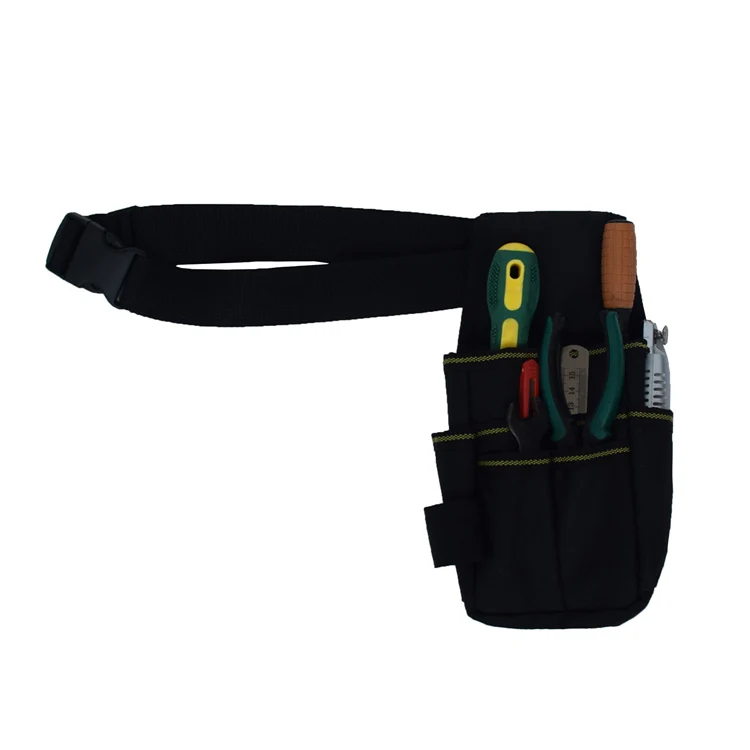 Electrician Outdoor 600D Multifunctional Small Waist Tool Belt Pouch Pocket Bag with Adjustable Waist Strap