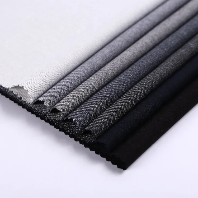 Difficult deformation faded sweat resistant rayon line check spandex fabric polyester wholesale