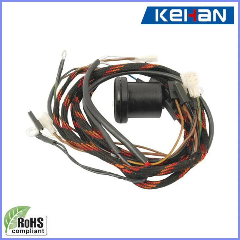 Factory OEM ODM Service ISO Matched RoHS Custom Tractor Wiring Harness, ISO Connector 8 Pin