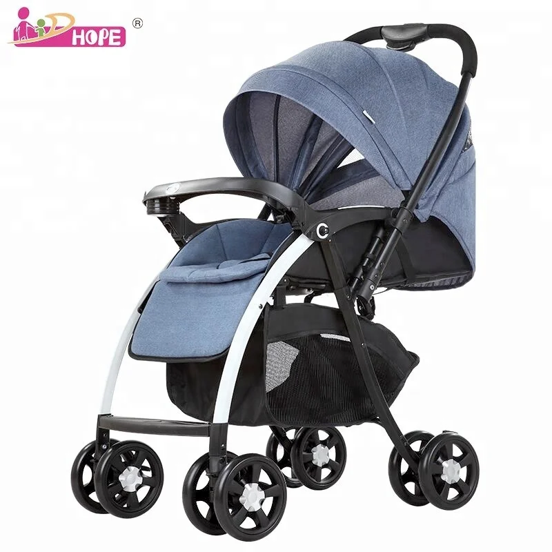 Anhui Hope Baby Stroller 2 in 1 Type Reversible Pram Stroller With Carseat