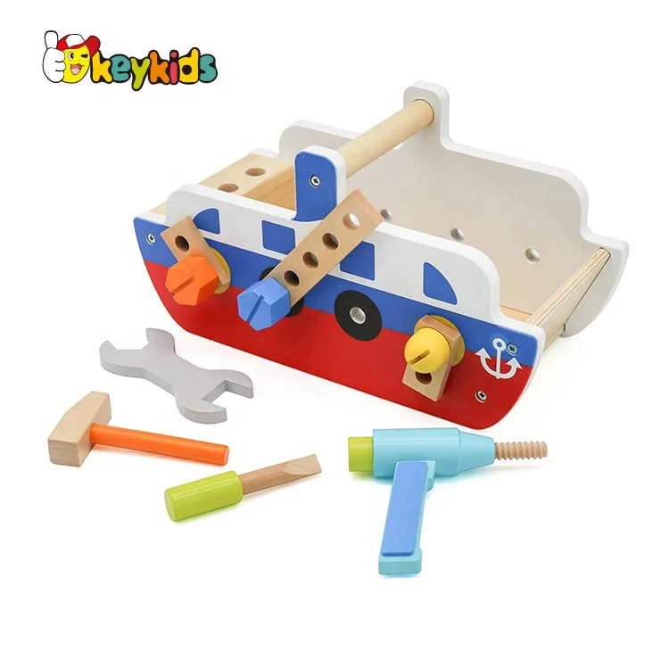 2019 New arrival educational play wooden toy tool kit for kids W03D110