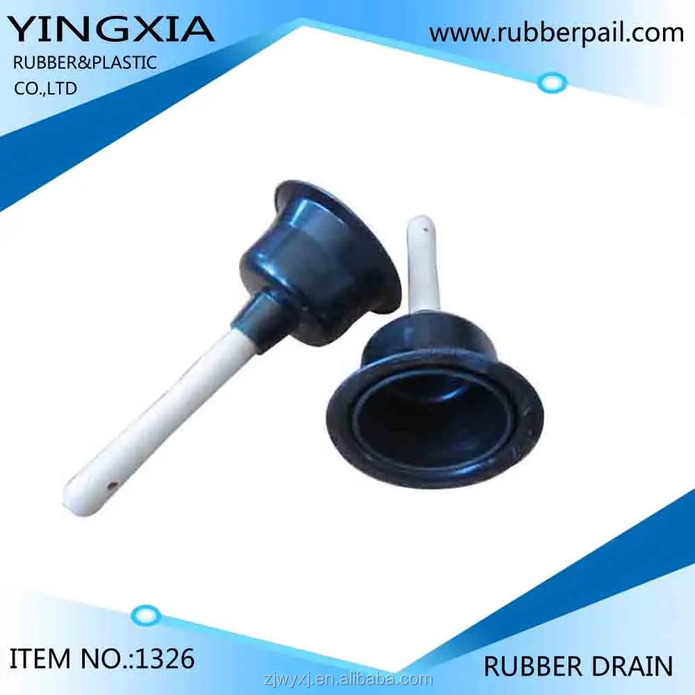 rubber toilet plunger with wood handle