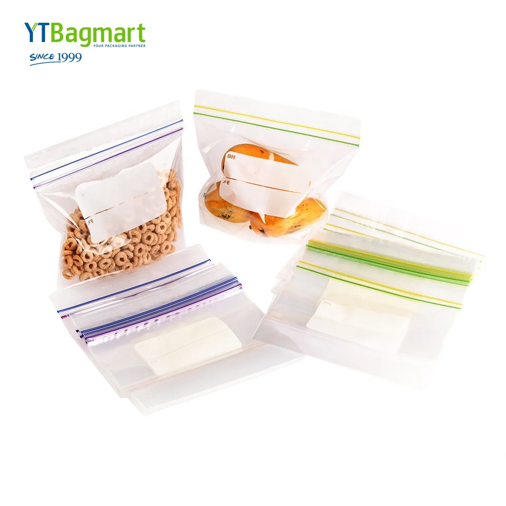 
Cute Biodegradable Plastic Zipper Bag Ldpe Sandwich Food Freezer Packaging Zip Lock Plastic Bag 