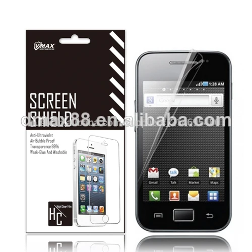 для samsung galaxy туз защиты матовый экран, s5830 протектор экрана oem/odm службы( анти- отпечатков пальцев)