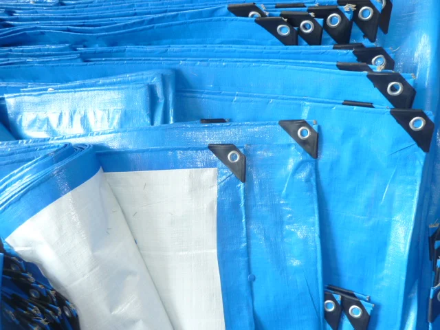 14X14 Mesh Blue Polythene Tarp for Garden Canopy