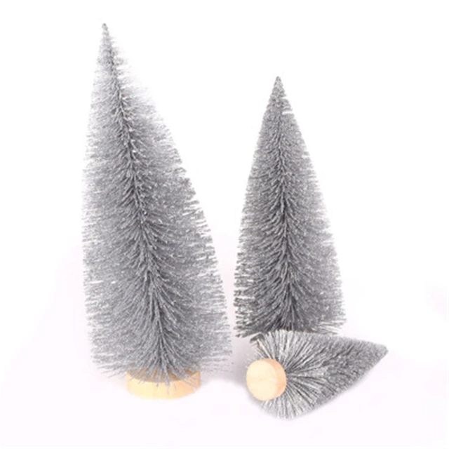 New Style Christmas Tree Desk Mini Decoration Gray Christmas Tree Small Size
