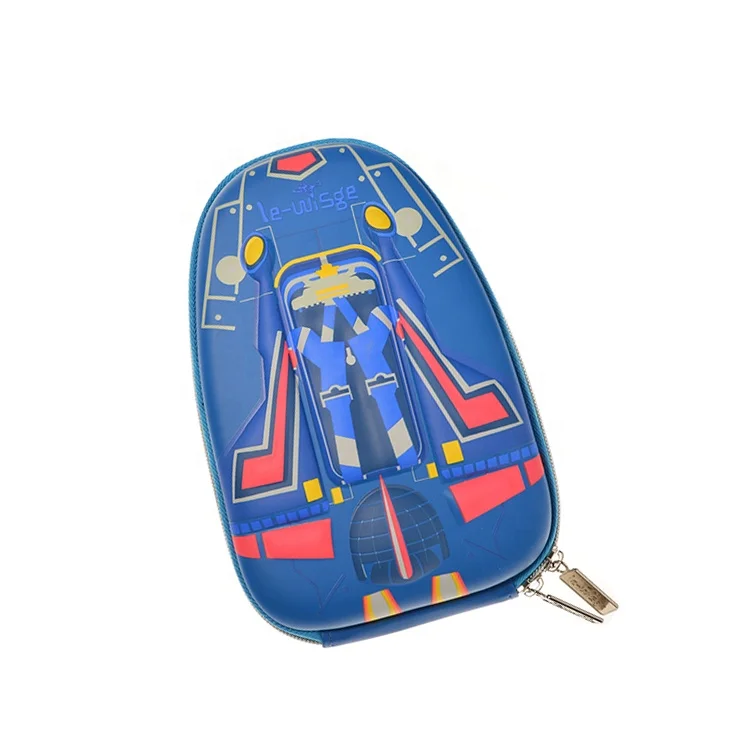 Милый пенал из ЭВА, сумки для хранения на молнии, большие Мультяшные 3d-чехлы для ручек для мальчиков, студенческий канцелярский чехол для подростков, с рисунком самолетов