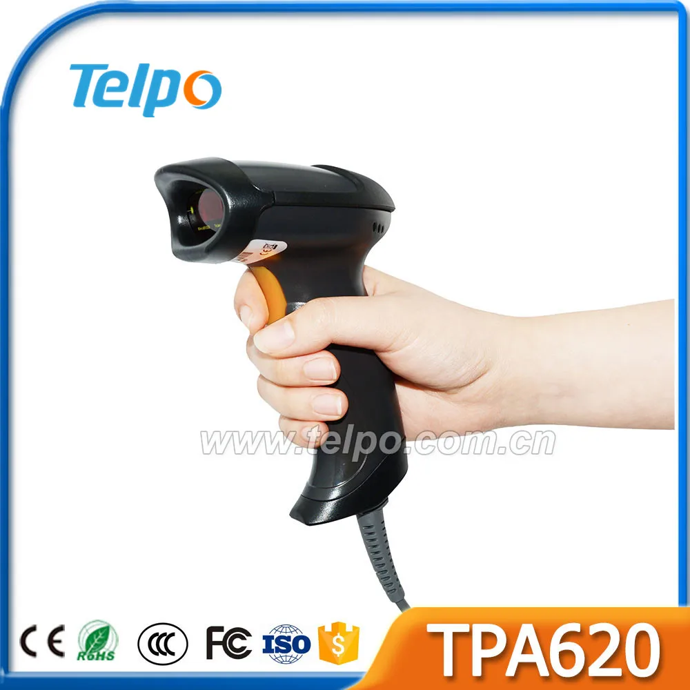 Telpo оптовая продажа супермаркет ручной 1D сканирования пистолет беспроводной штрих QR код терминала читателя