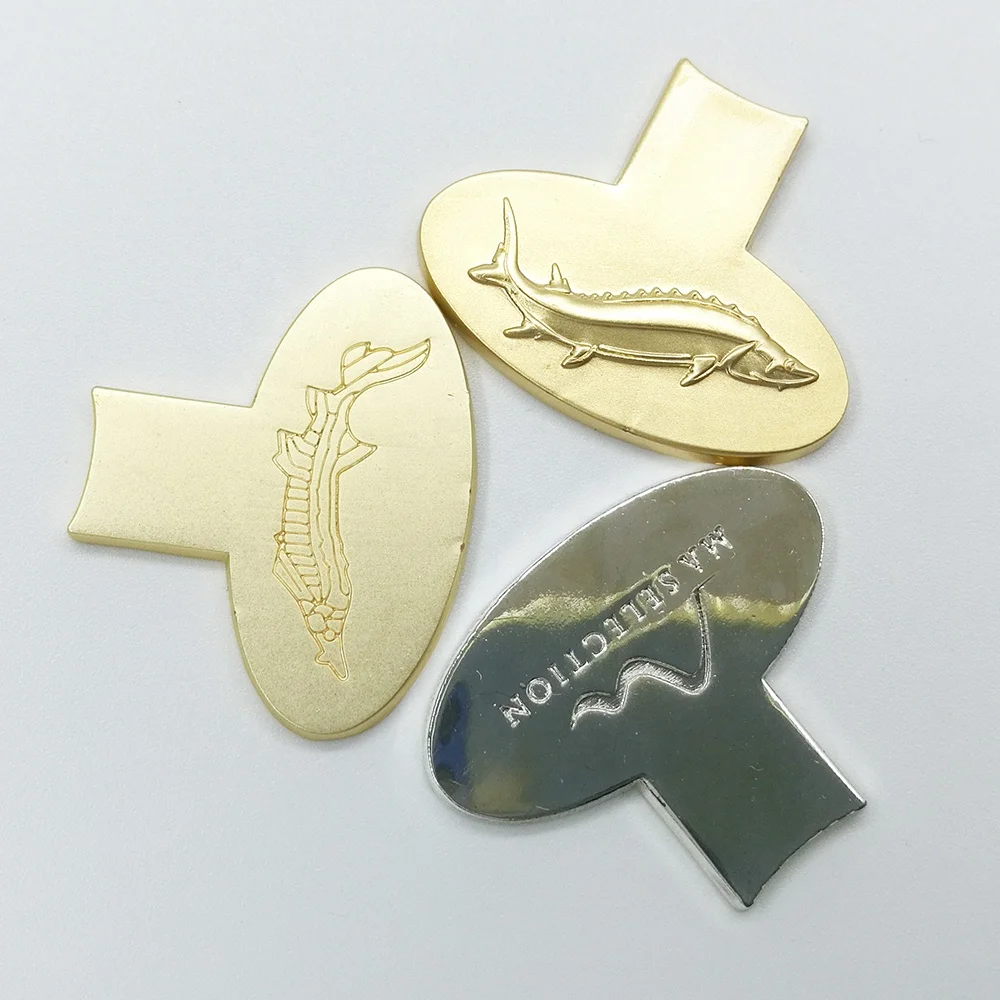 Золотистый, серебристый металлический консервный нож с логотипом на заказ