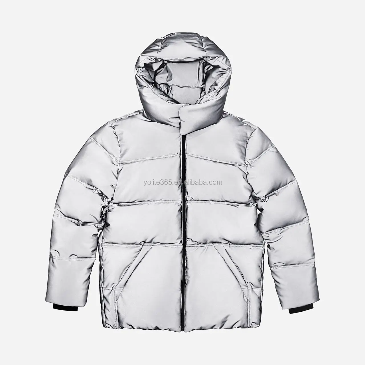 Waterproof Running Windproof Hooded Coats Streetwear Night Shiny Mens Hoodies 360 Reflective WinterJacket for outdoor use (60841488386)