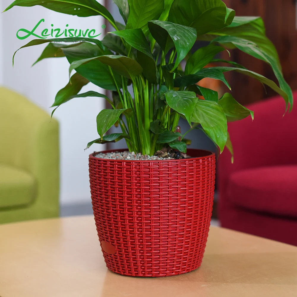 Hotel luxury decor plastic planter pot indoor outdoor flower pots big size belcony floor flower pots